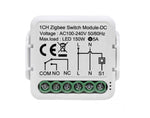 Akubela S05-1NC0DC –  Dry Contact Switch Module, ZigBee 3.0, Compact Size, Universal Voltage, 1 Gang Control