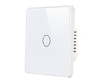 Akubela TYSH-Z2113 1 Gang ZigBee Touch Switch-EU – White Panel, ZigBee 3.0, 10A Relay, EU Standard Design