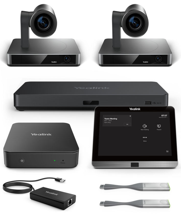 Yealink MVC960-C3-006 Teams - Yealink Microsoft Teams Video Conference MVC960-C3-006 for X-Large Rooms, 2 UVC86 dual-eye cameras, MCore Pro PC, MTouch II touch panel, AVHub, MVC-BYOD extender.