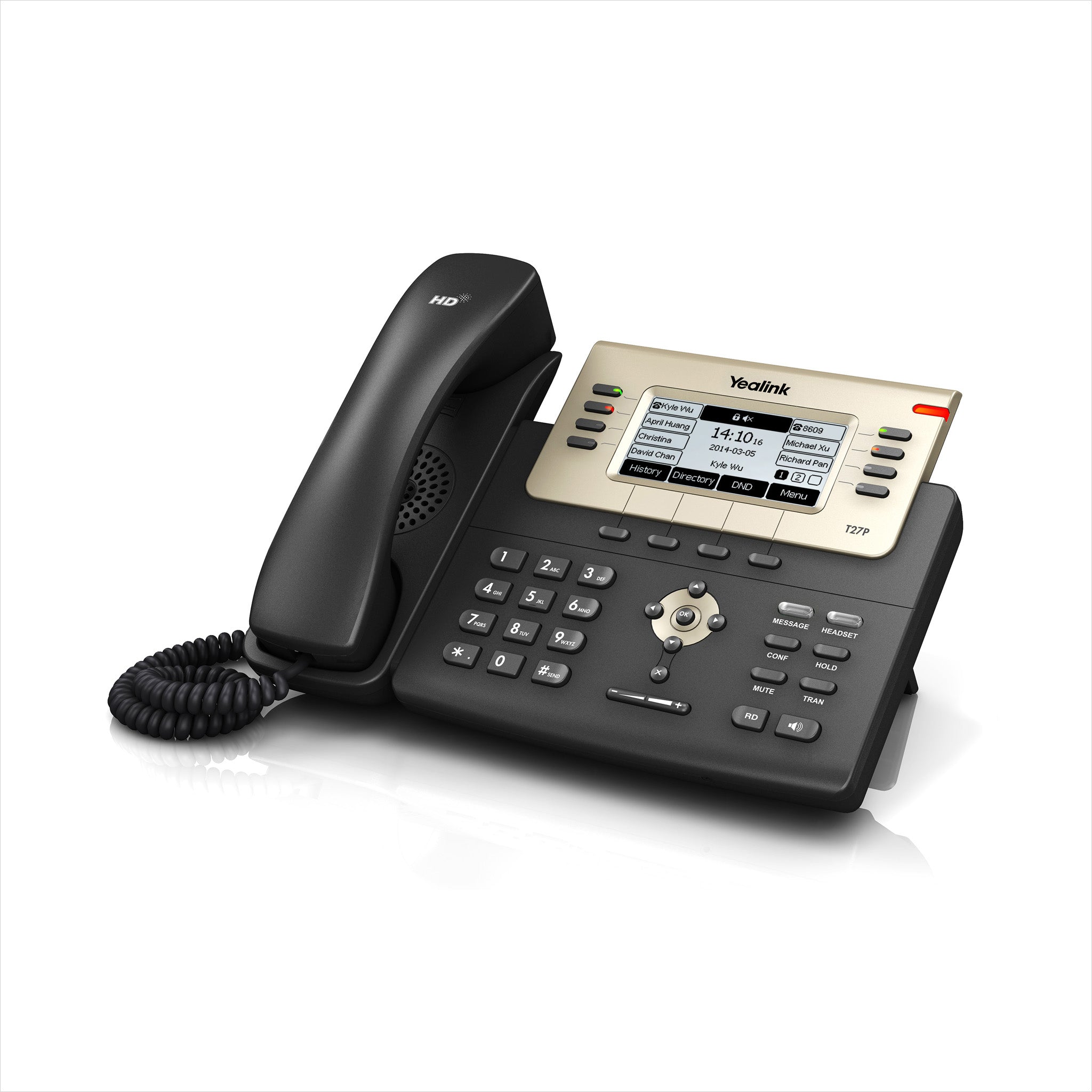 Yealink SIP-T27P, Executive IP Phone 6 line, LCD, POE, No Power Supply | AL-VoIP Store
