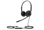 سماعة رأس يالنك UH34 - سماعة كول سنتر سلكية يالنك UH34، معتمدة مايكروسوفت تيمز، عزل ضوضاء وتنقية الصوت، تدعم منفذ USB 2.0