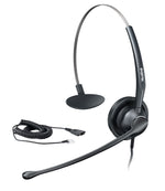 Yealink YHS33 - Yealink Wideband Headset YHS33, Wideband audio, MIC Noise Cancellation, QD Adapter, Adjustable Microphone Boom